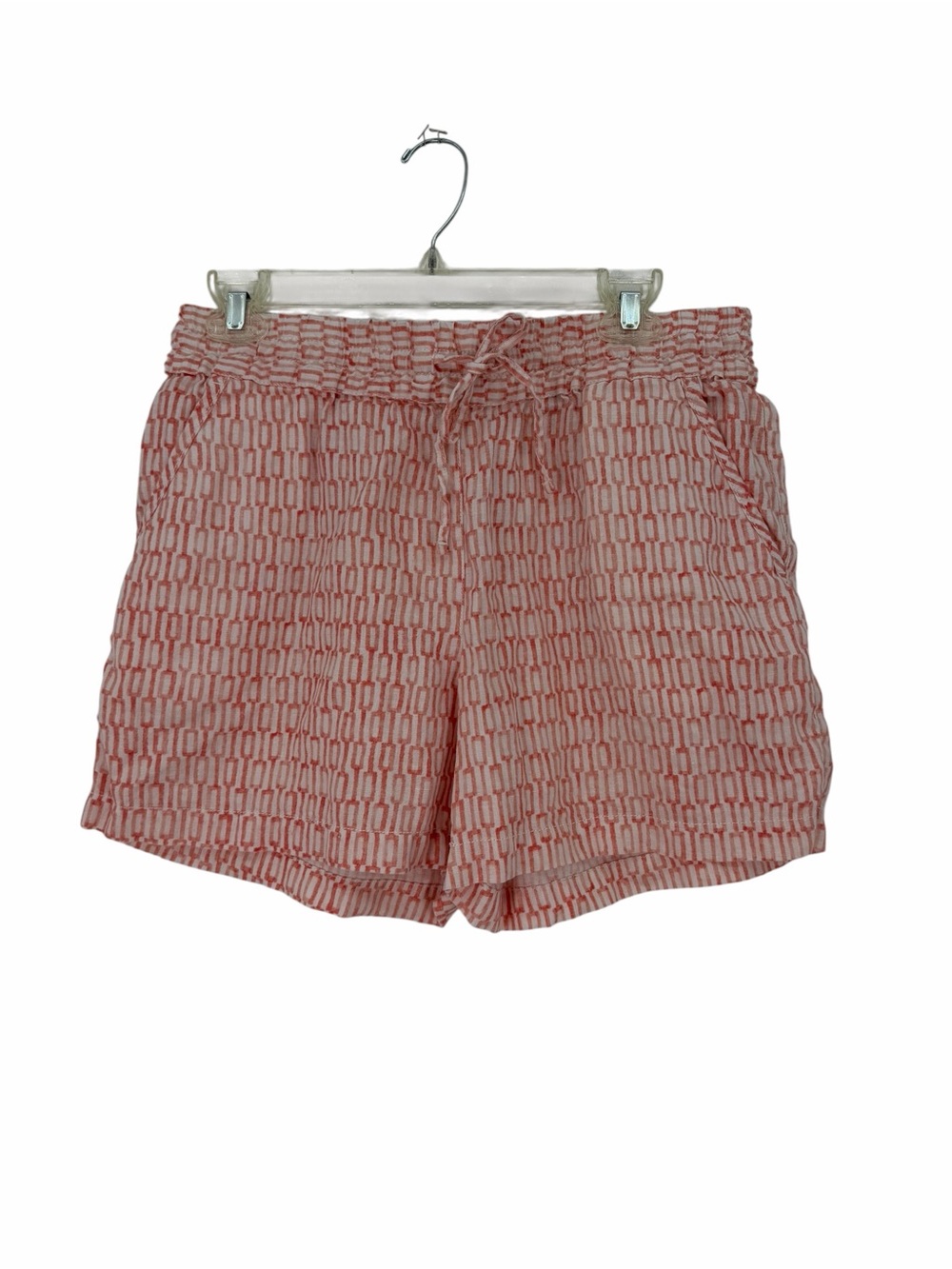 Tommy Bahama Coral Pink Geometric Drawstring Shorts